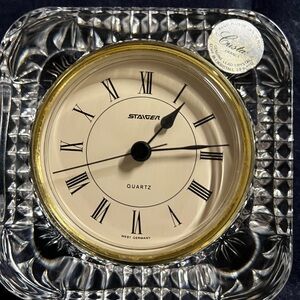 Studio Nova Crystal and Gold Wall Clock